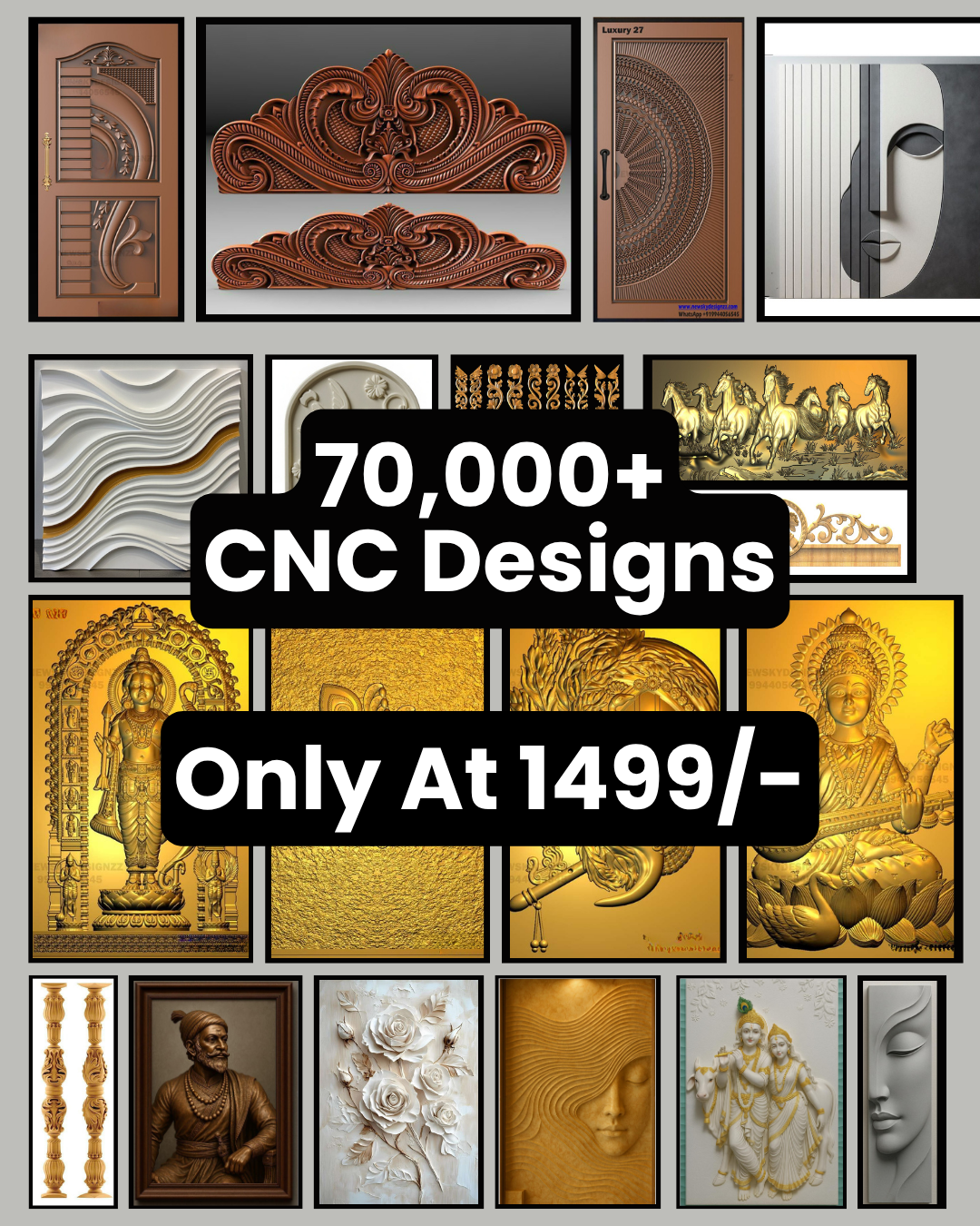 CNC Design Bundle – 70,000+ Designs